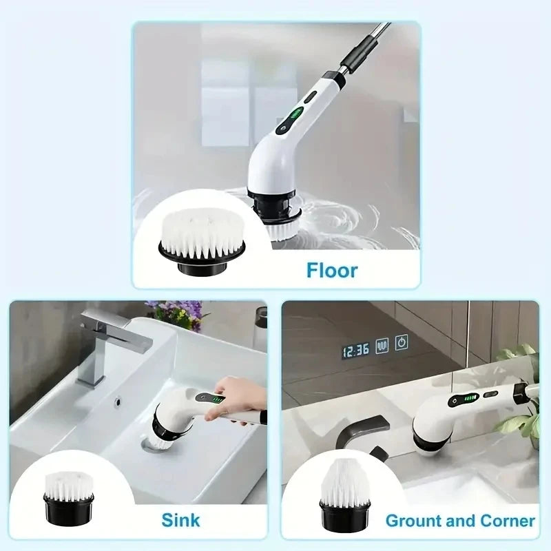 Wireless Electric Rotating Cleaning Scrubber