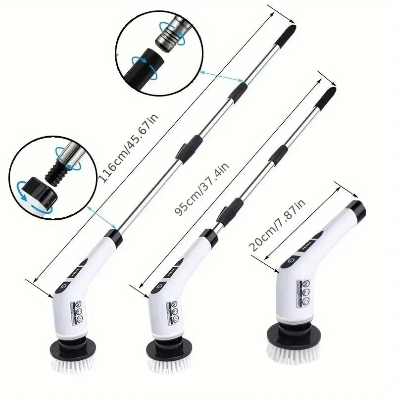 Wireless Electric Rotating Cleaning Scrubber
