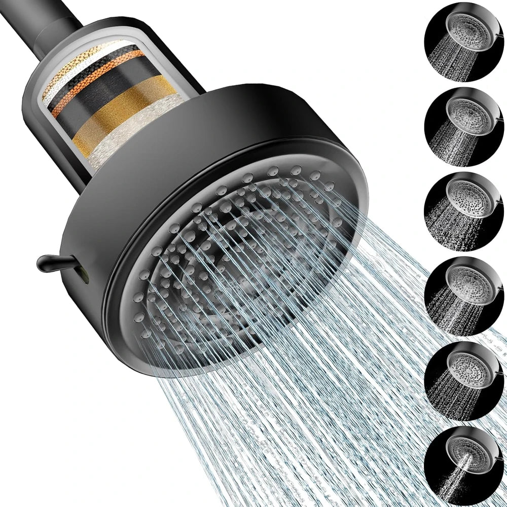 Filtered High Pressure Shower Head