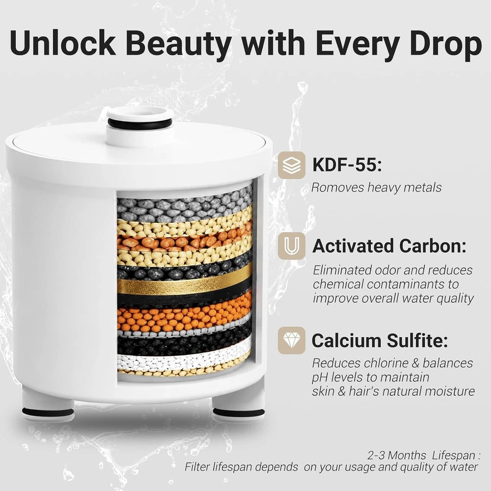 Filtered High Pressure Shower Head