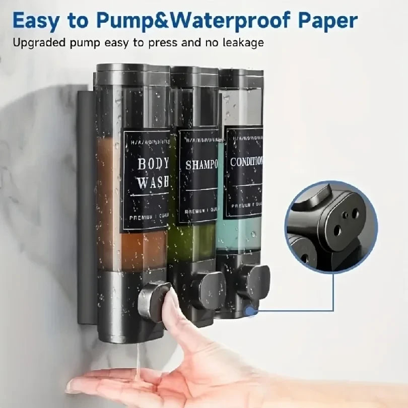 Triple Wall Mounted Soap Dispenser