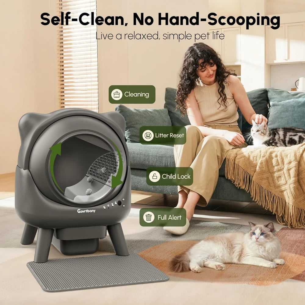 Automatic Self-Cleaning Cat Litter Box