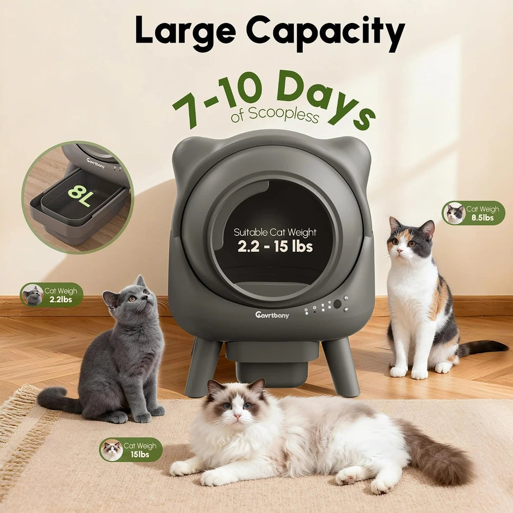 Automatic Self-Cleaning Cat Litter Box