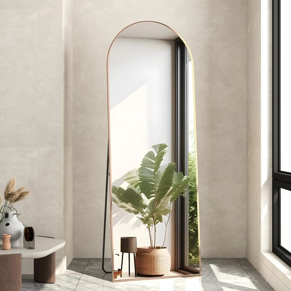 Modern Arched Floor Mirror