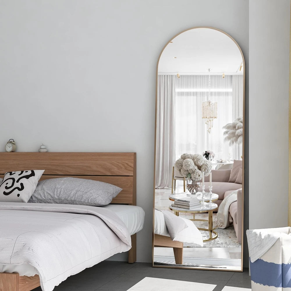 Modern Arched Floor Mirror
