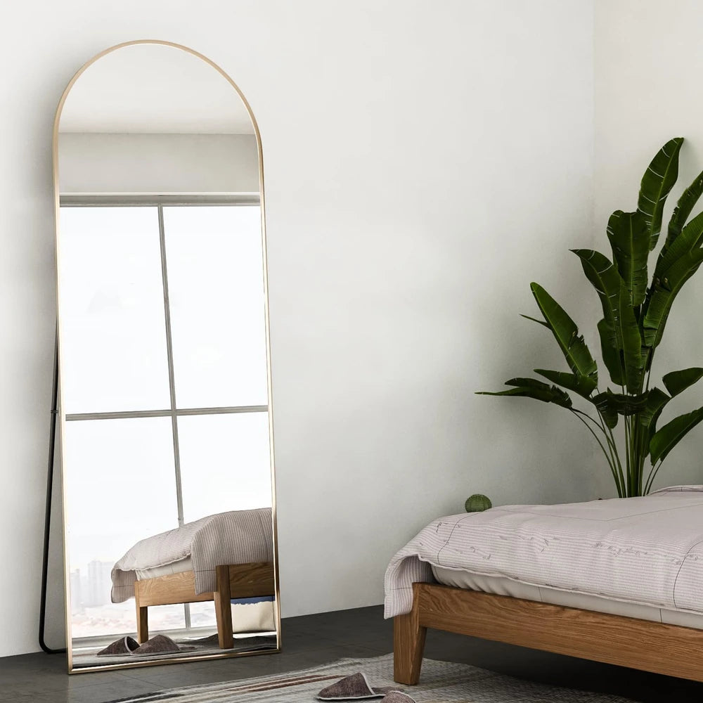 Modern Arched Floor Mirror