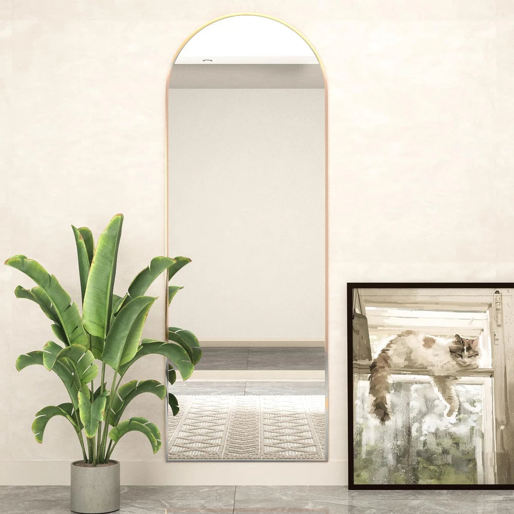 Modern Arched Floor Mirror