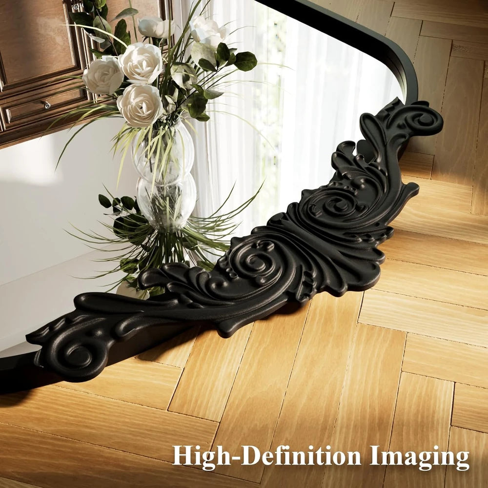 Baroque Arched Floor Mirror