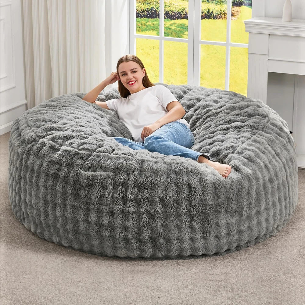 Plush Velvet Bean Bag Chair