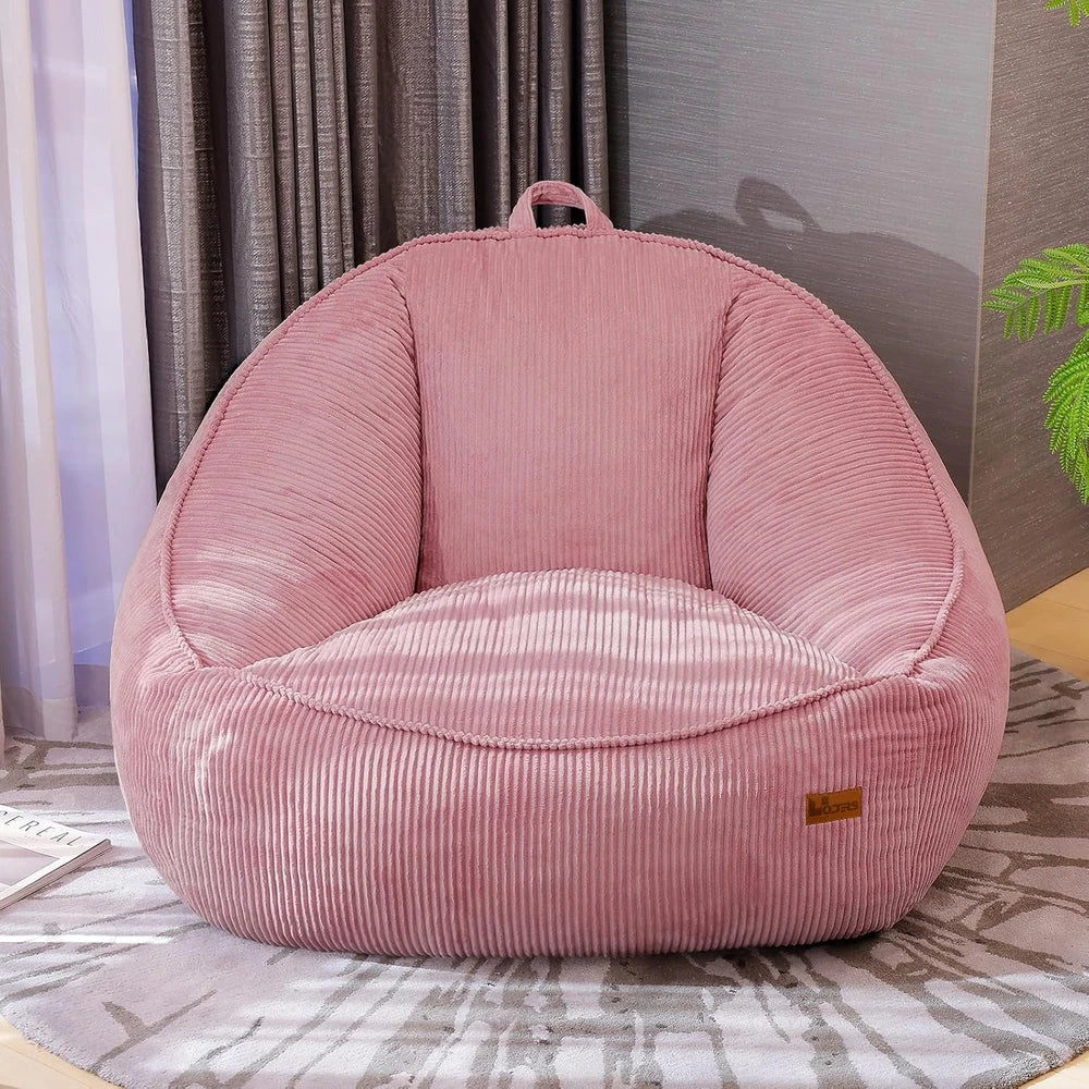 Plush Corduroy Bean Bag Chair
