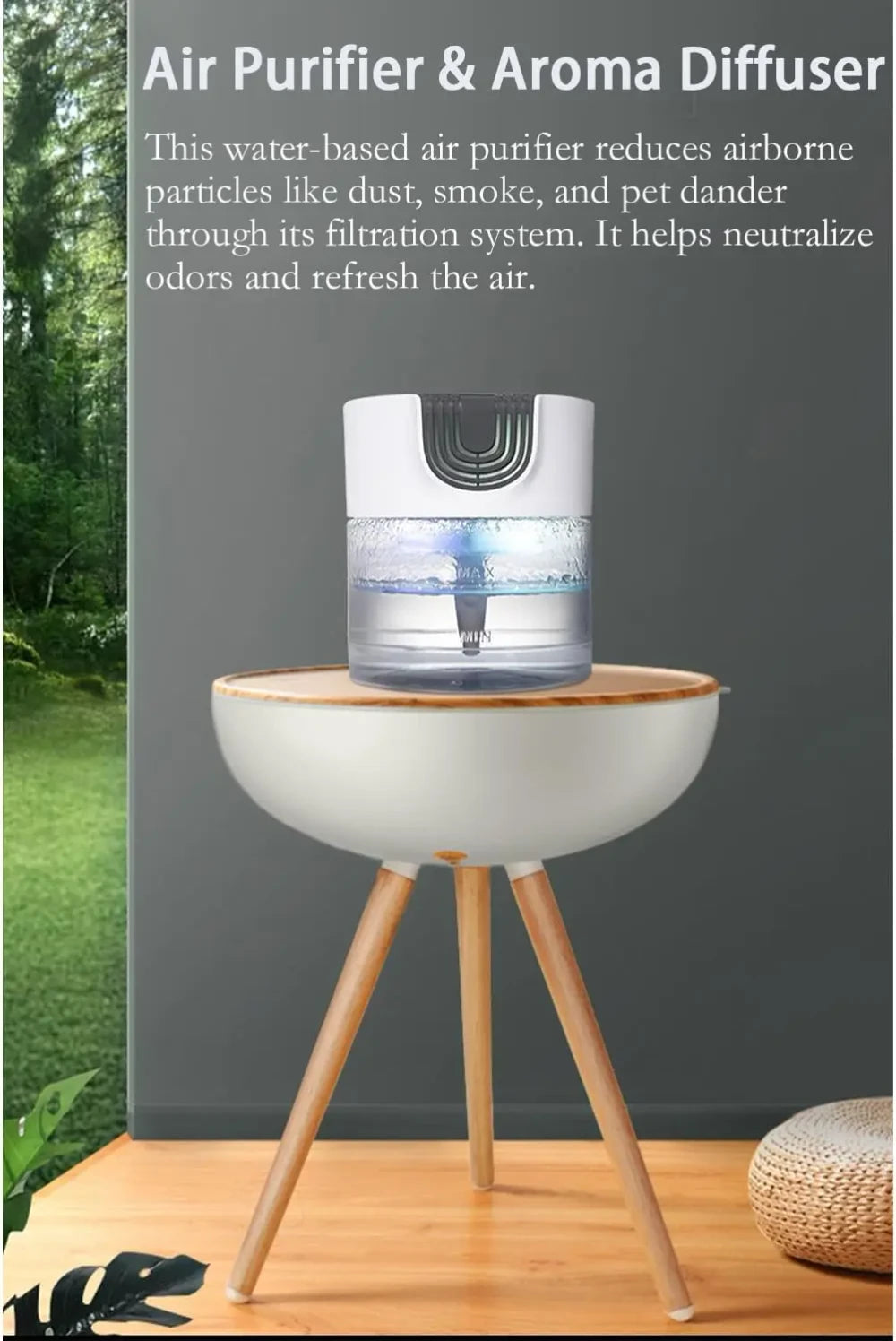 Water Based Air Purifier and Humidifier