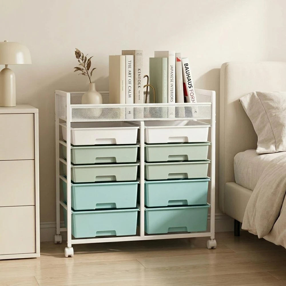 Rolling Multi Layer Drawer Storage Cart