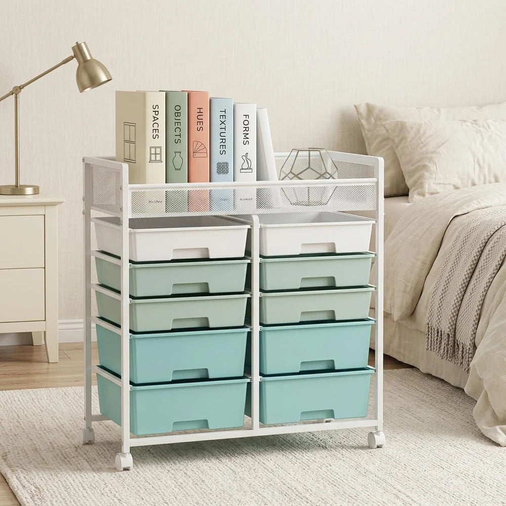 Rolling Multi Layer Drawer Storage Cart