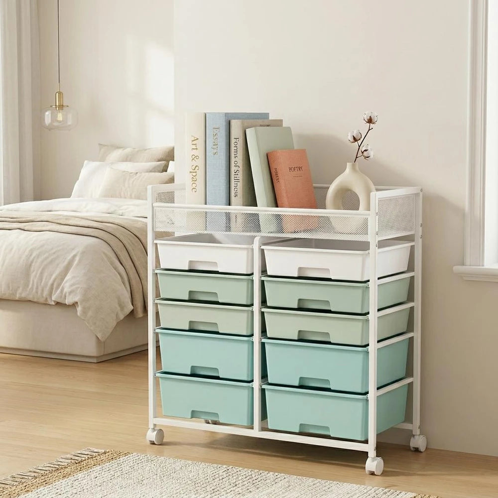 Rolling Multi Layer Drawer Storage Cart