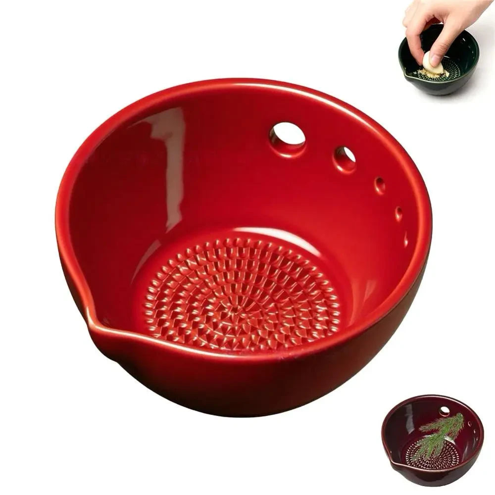 Ceramic Garlic Grater and Herb Stripper