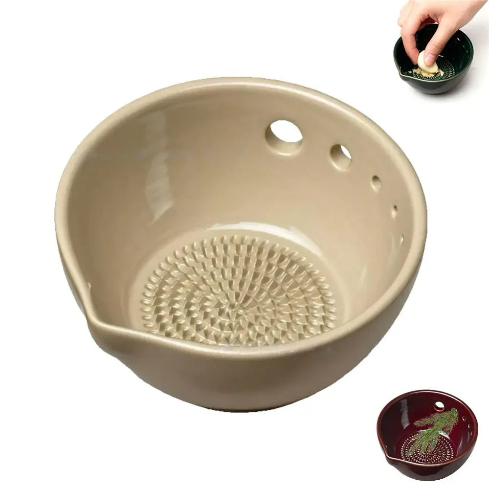 Ceramic Garlic Grater and Herb Stripper