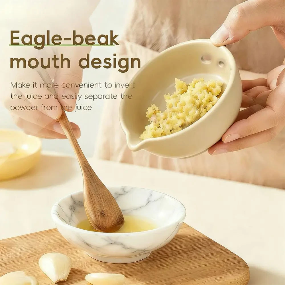 Ceramic Garlic Grater and Herb Stripper
