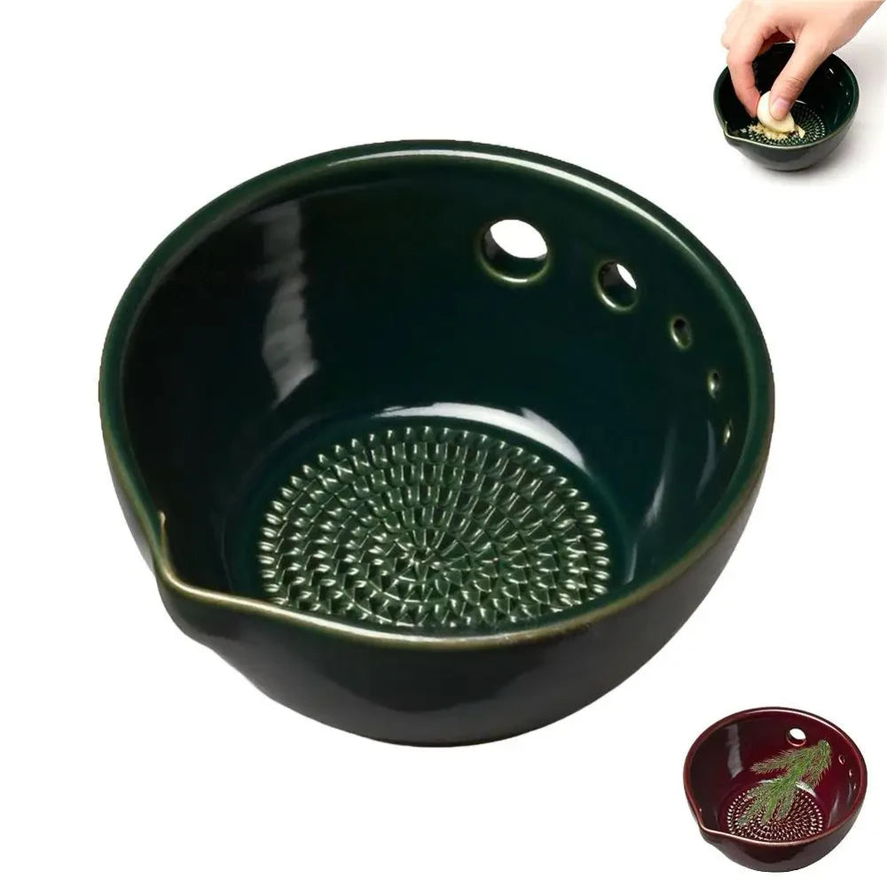 Ceramic Garlic Grater and Herb Stripper
