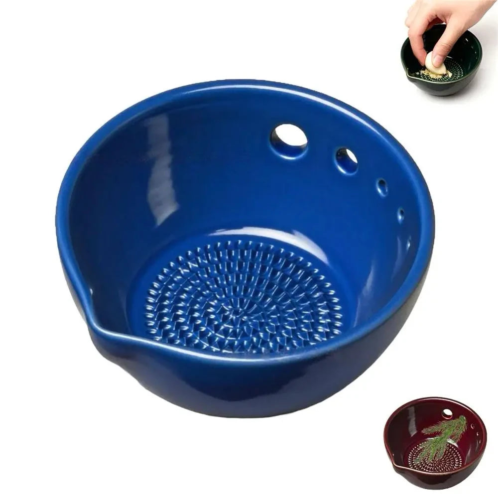 Ceramic Garlic Grater and Herb Stripper