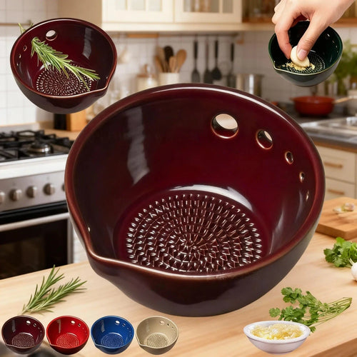 Ceramic Garlic Grater and Herb Stripper