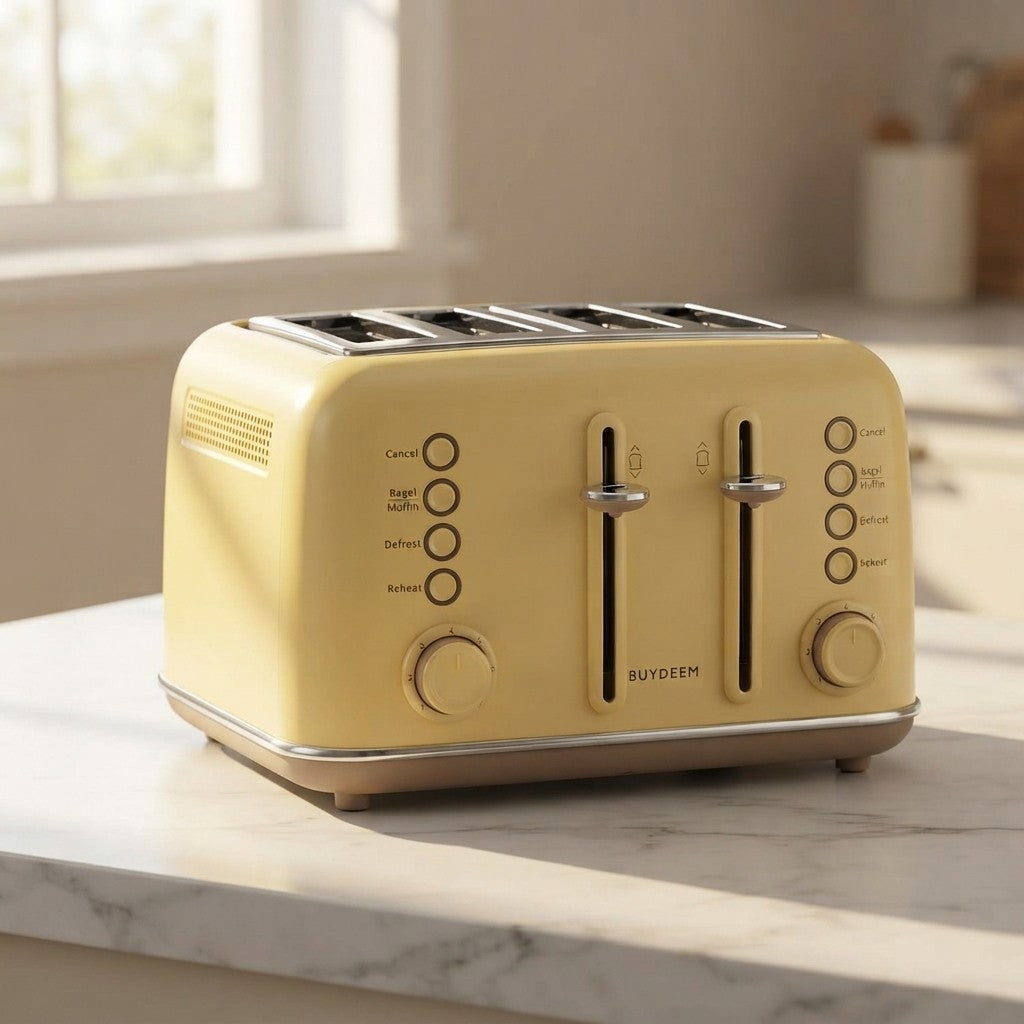 Buydeem Retro Four-Slice Toaster