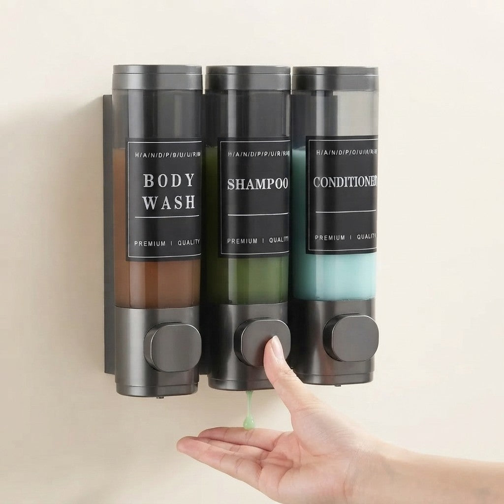 Triple Wall Mounted Soap Dispenser